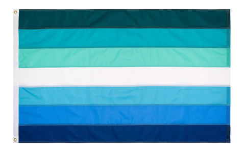 Gay Male MLM Pride Flag - Hand Sewn