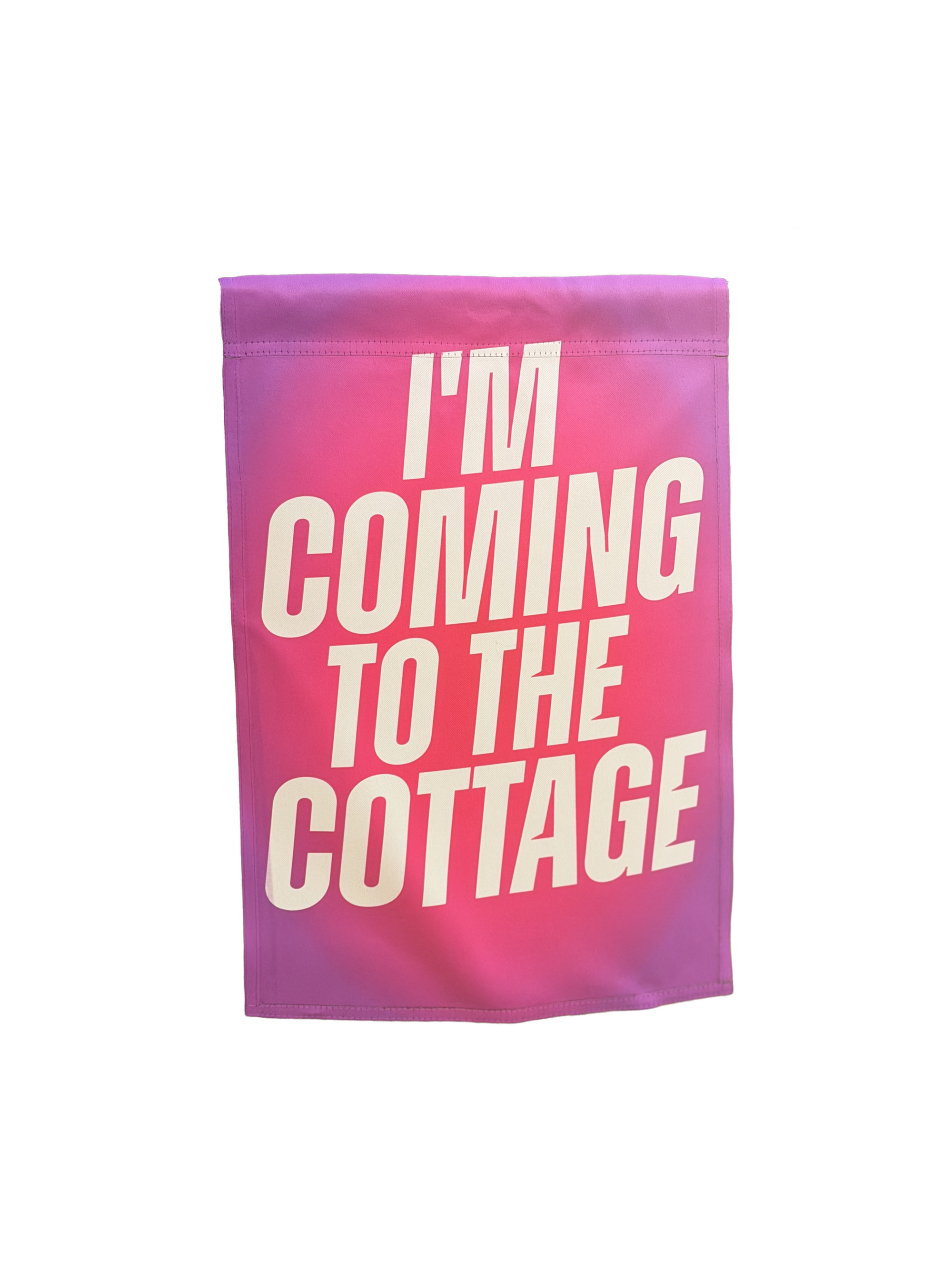 Coming to the Cottage Garden Flag - Digitally Printed