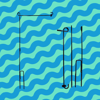 Garden Flag Pole - Holder Only