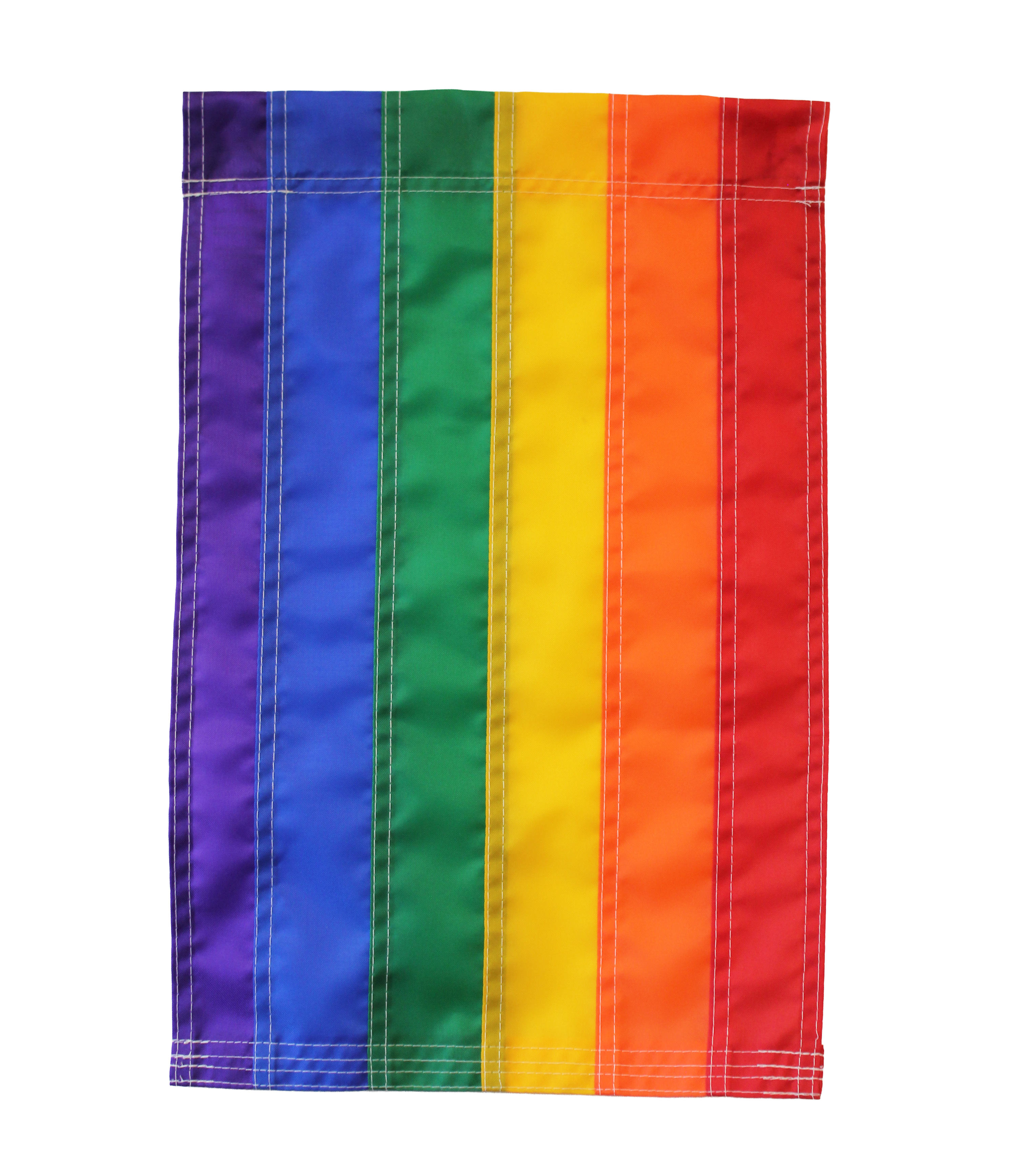 Rainbow Garden Flag - Hand Sewn