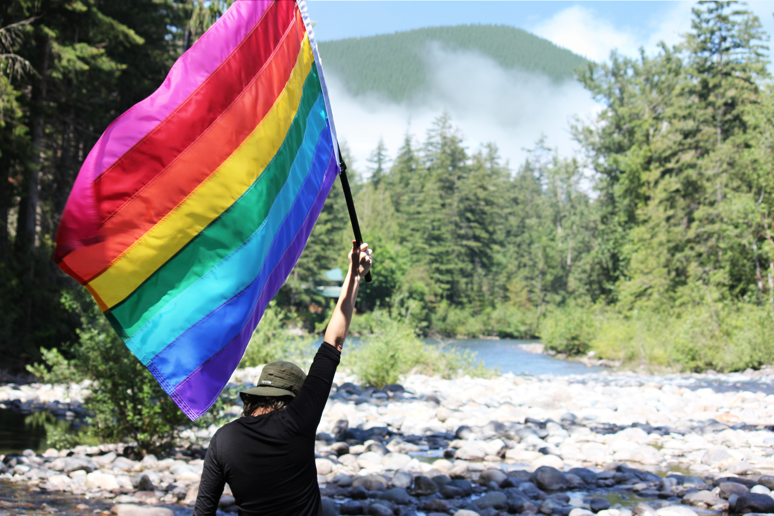 Gilbert Baker Original Historic Rainbow Flag - Hand Sewn