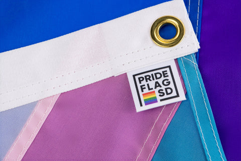 Intersex Progress Pride Flag - Hand Sewn