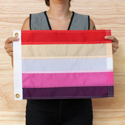 Mini Lesbian Flag 5 Stripe