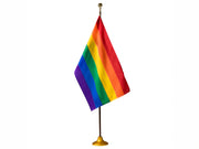 Rainbow Flag Presentation Set - Indoor Flag Display