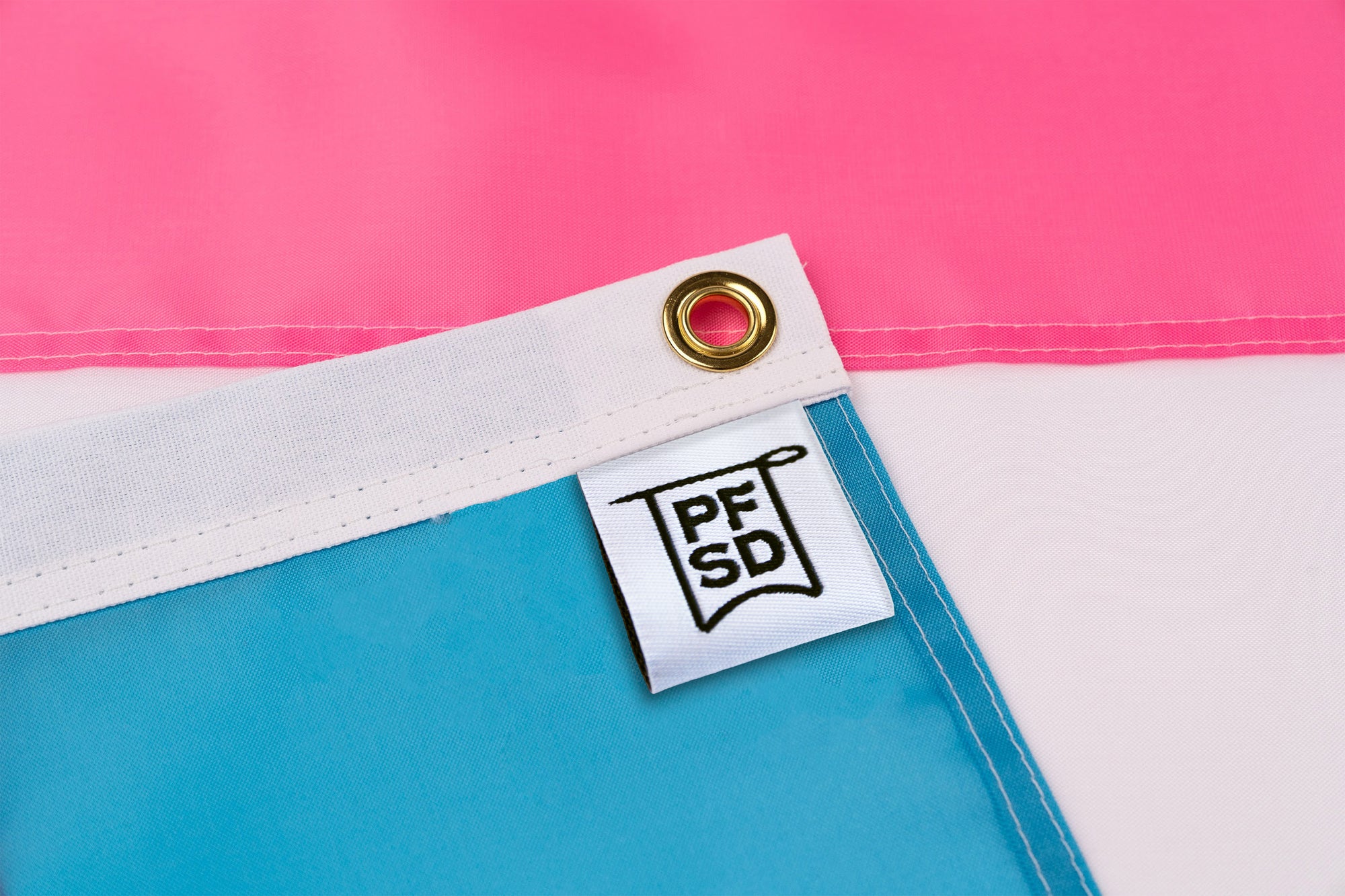 Transgender Pride Flag - Hand Sewn