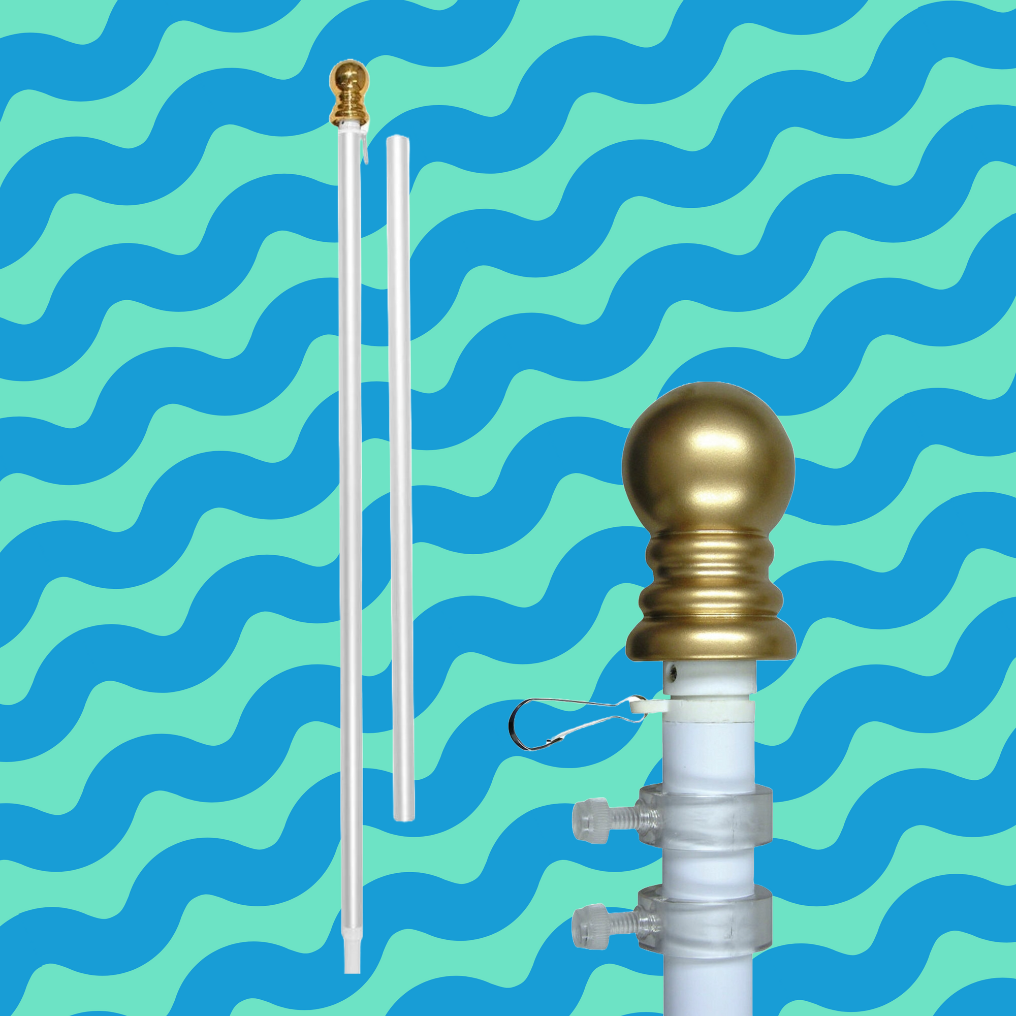 House Flagpole - Multiple Colors