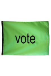 vote brat flag - green election flag