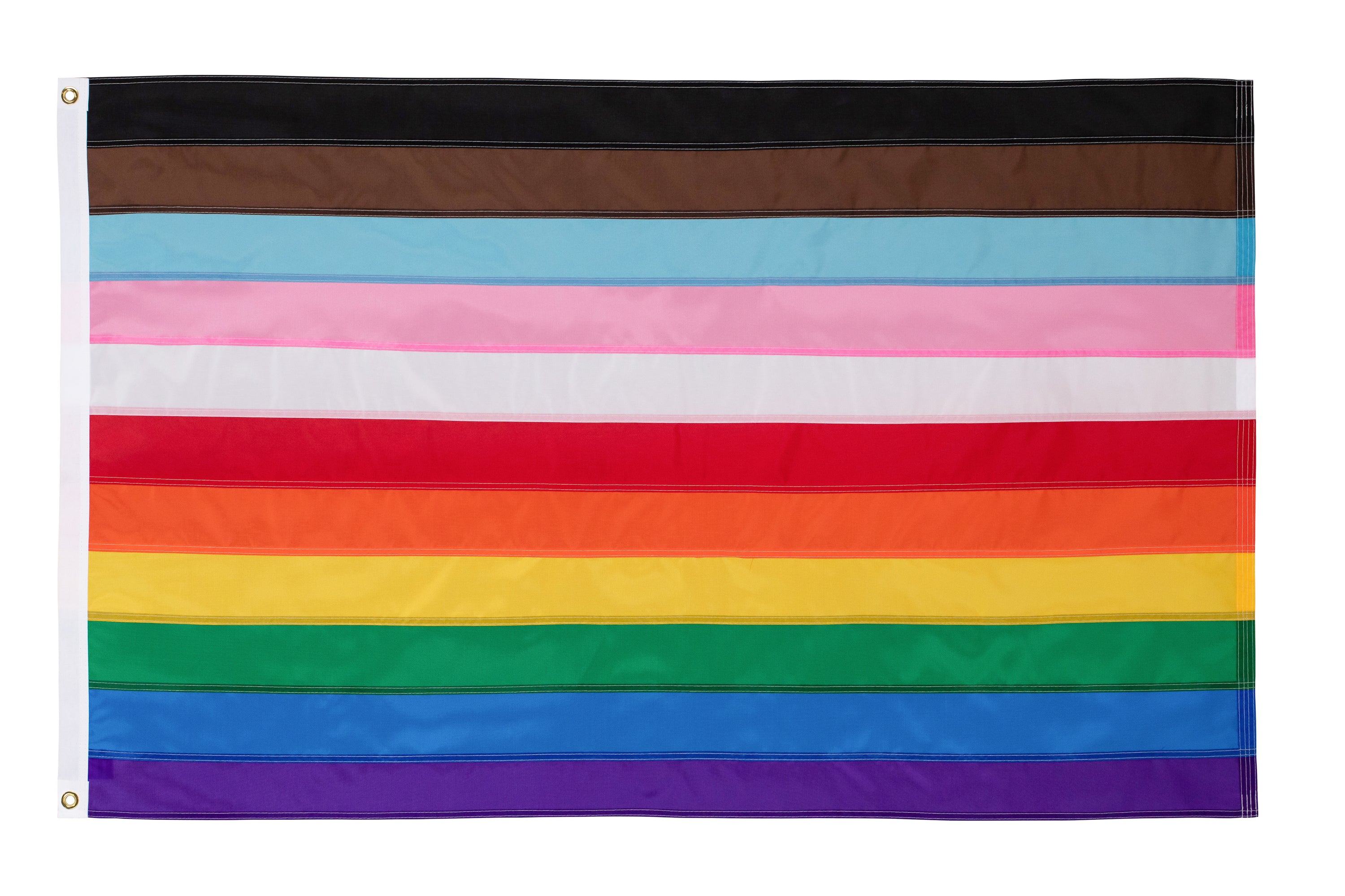11 Stripe Rainbow Pride Flag - Hand Sewn