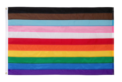 11 Stripe Rainbow Pride Flag - Hand Sewn