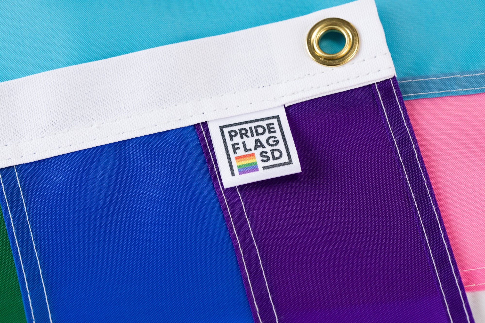 11 Stripe Rainbow Pride Flag - Hand Sewn