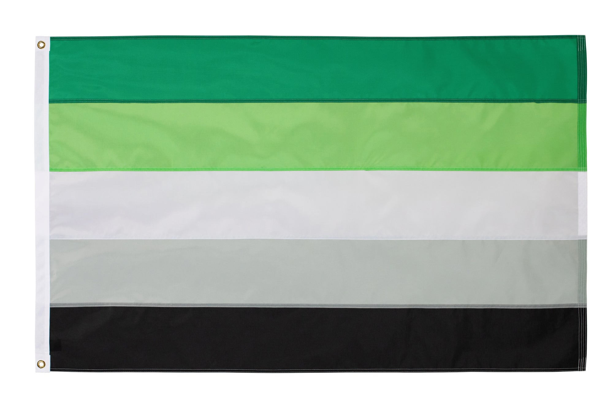 Aromantic Pride Flag - Hand Sewn