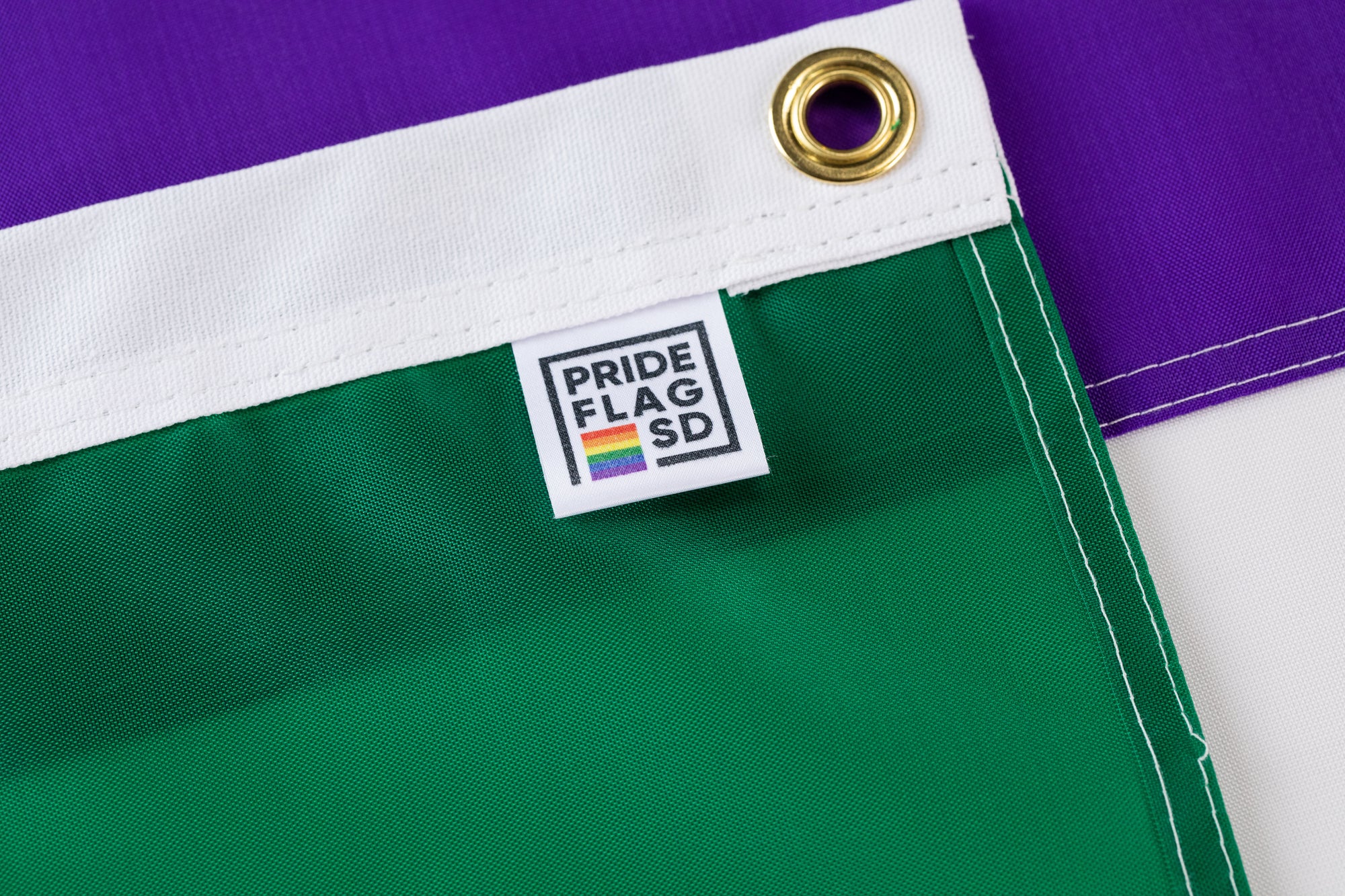 Genderqueer Pride Flag - Hand Sewn