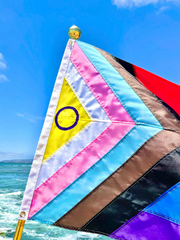 Intersex Progress Pride Flag - Hand Sewn