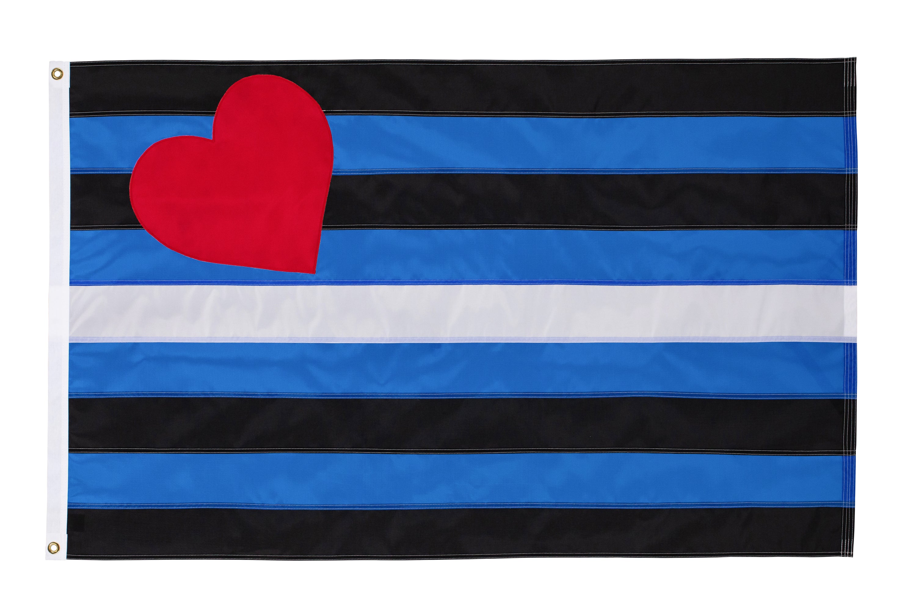 Leather Pride Flag - Hand Sewn