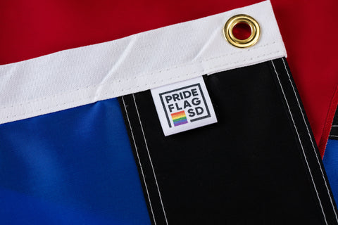 Leather Pride Flag - Hand Sewn