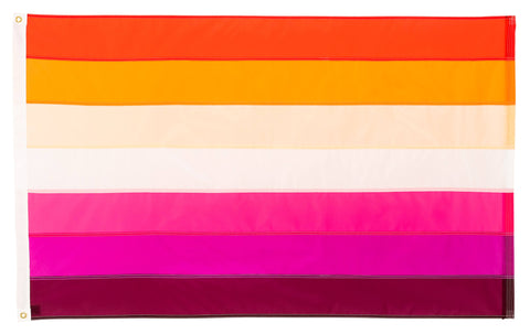 New Lesbian Flag 7 Stripe - Hand Sewn