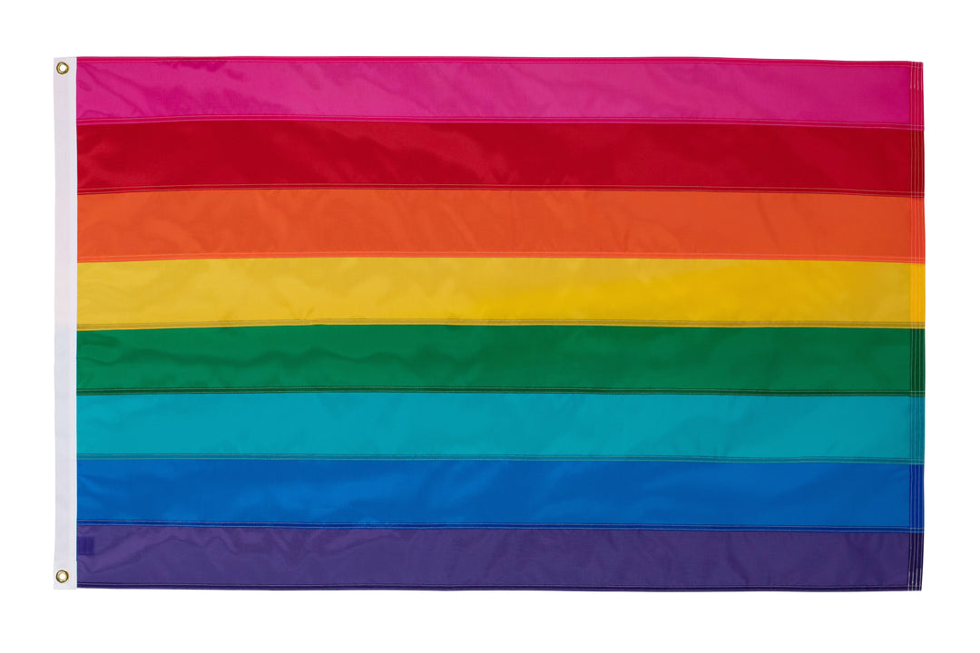 Original Gilbert Baker Pride Flagge – 91 X 152 Cm, Regenbogenflagge LGBTQ, UV-beständig