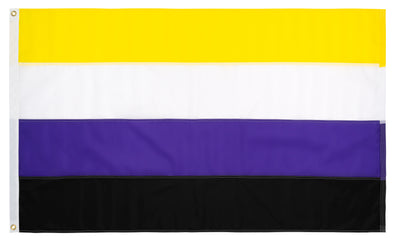 Nonbinary  Pride Flag - Hand Sewn