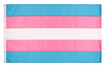 Transgender Pride Flag - Hand Sewn